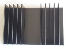 2pcs Aluminum Black Anodized Heatsink Heat Sink 4.75" x 3.00" x 1.30"