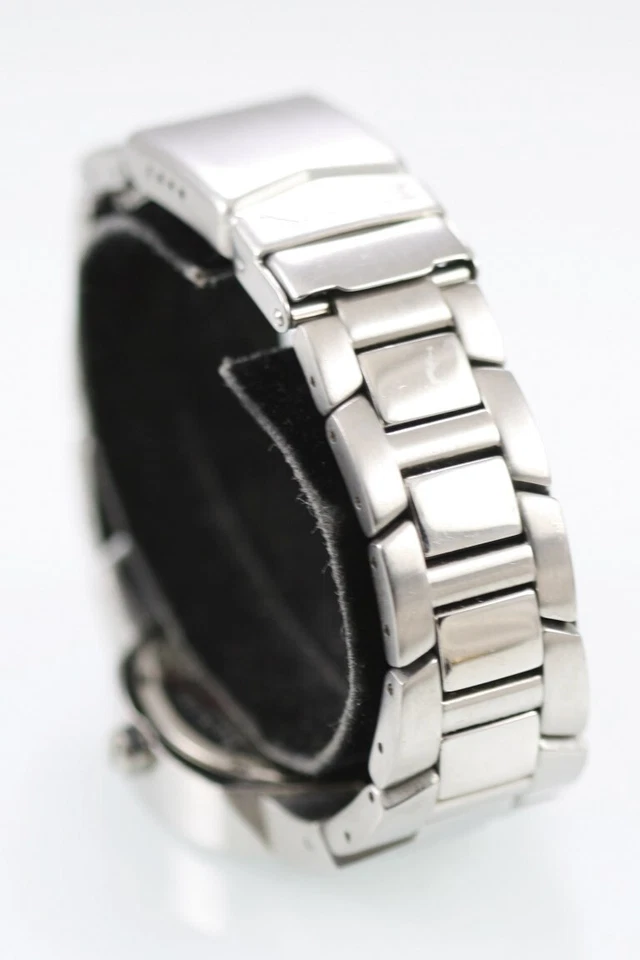 Elgin Men Watch ALL Stainless Steel Silver Date Battery WR 50m Black Quartz - Image 2 of 4