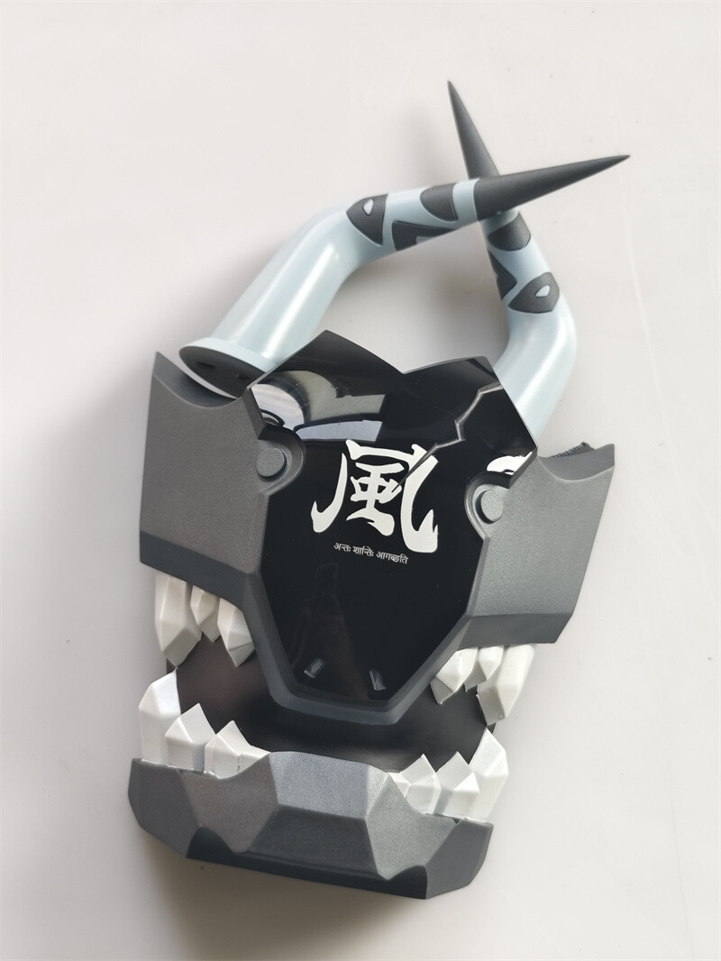 新品SANZOKU MOUNTAIN ×CAPTAIN HELM MOUNCOL Zenless Zone Zero Soukaku Helmet Mask Headgear W/Horn