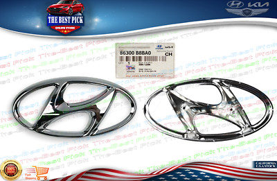  GENUINE Emblem Grille Front 1PC H Santa Fe XL 7 seat 2017-2019  OEM  86300B8BA0