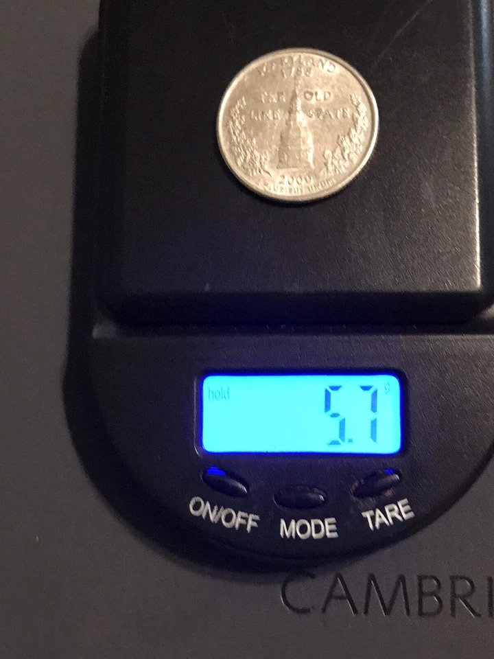 2000- D Maryland Statehood US Quarter *AU* Partial Collar Misaligned Doubled Die - Image 3 of 4