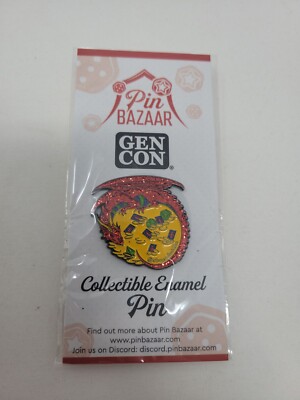 Gen Con 2022 Exclusive Enamel Dragon Pin Bazaar New NIB Sealed GenCon Indy eBay
