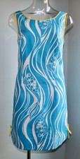 Lilly Pulitzer Delia Shift Dress, Joe Fish, Turquoise, Size 4, NWT