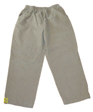 Haband Womens BEIGE TAN Corduroy Pants Size 16P Pull-On Elastic Waist INSEAM 25