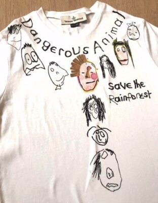 Vivienne Westwood T-shirt Short-sleeved Size XS White Graphic