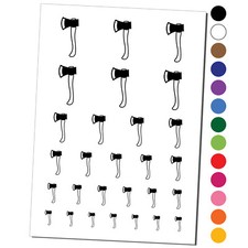 Wood Cutting Axe Temporary Tattoo Water Resistant Set