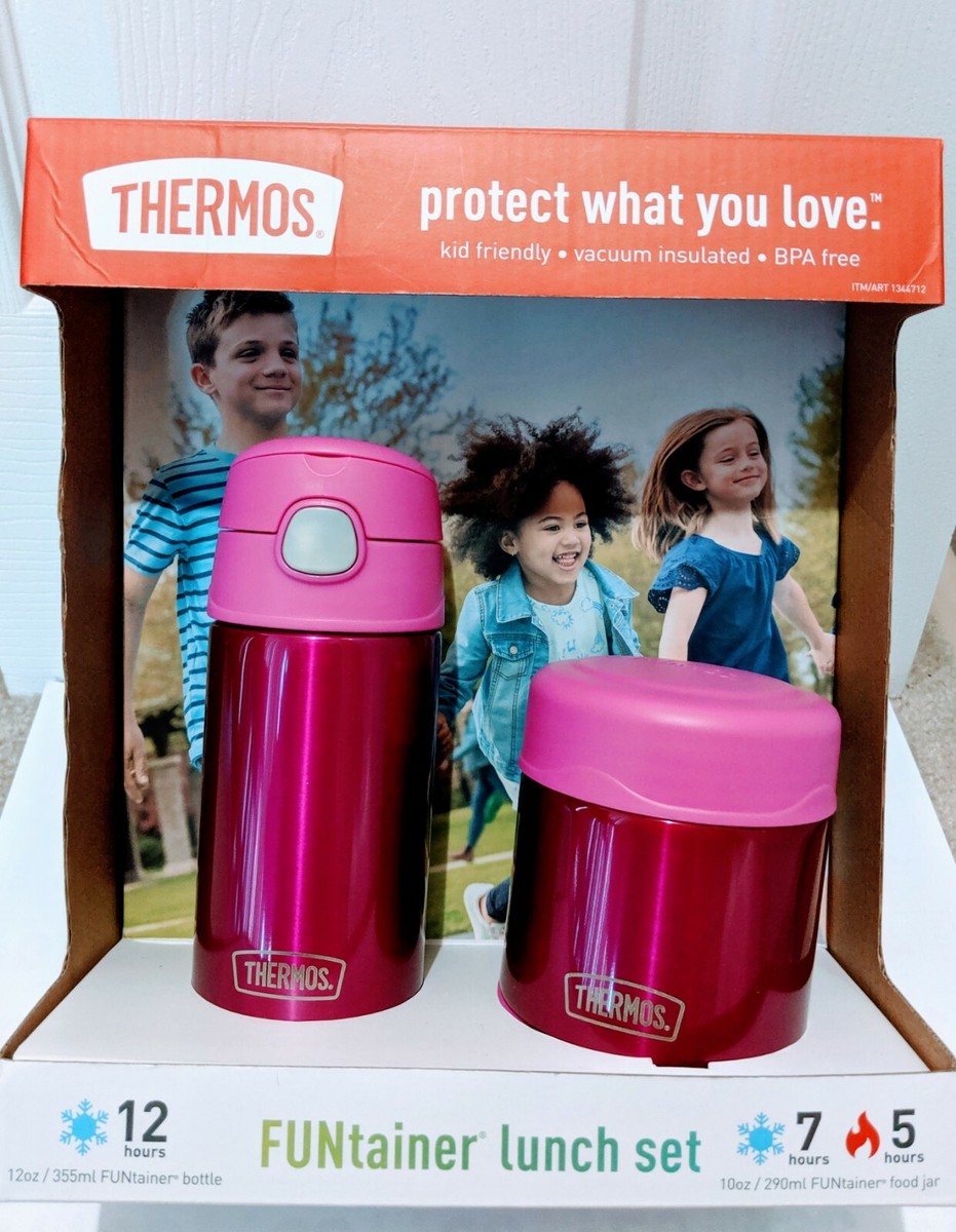Thermos Funtainer 12 Ounce Bottle Pink [並行輸入品] Thermos Funtainer Insulated Drink Bottle | The Bento Buzz