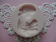 FIRST COMMUNION Virgin with Jesus silicone mold fondant APPROVED FOR FOOD
