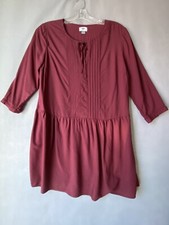Old Navy Dress Red Flowy Size Large