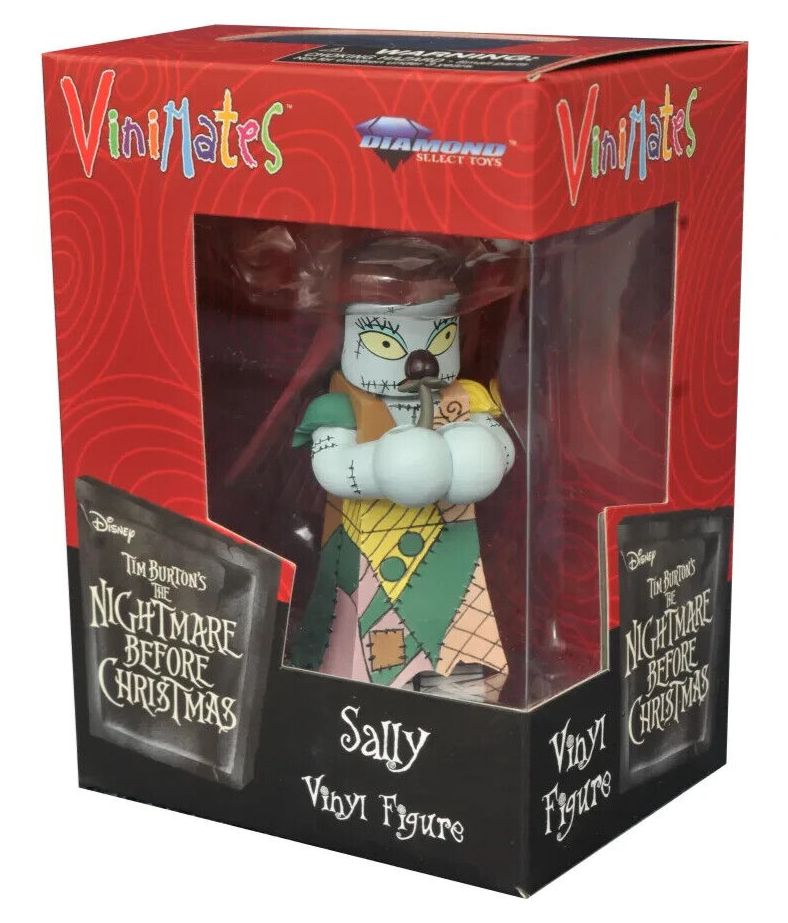 THE NIGHTMARE BEFORE CHRISTMAS VINIMATES SALLY ACTION FIGURE NBX TIM BURTON NEW!