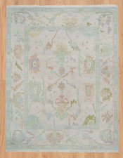 Oushak Rug 9x12, Modern Area Rug Beige, Sherwood Green Turkish Rug Living Room
