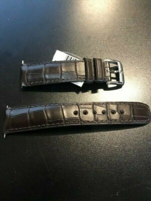 New Original Baume & Mercier Brown 21mm Leather Watch Band Strap for Classima