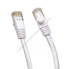 25ft Ethernet Cat5e Patch Cable/Cord,Cat 5/5e White F