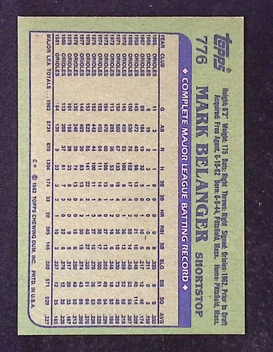 1982 Topps Baseball Cards Complete Your Set You Pick - Picture 266 of 270
