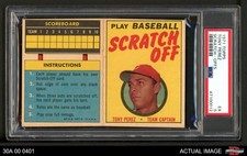 1971 Topps Scratch-Offs Tony Perez Reds HOF PSA 5 - EX