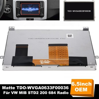 OEM TDO-WVGA0633F00036 Matte 6.5'' Touch Screen Display For VW MIB STD2 NAV 684