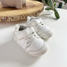 Stride Rite White Palmer First Walker Shoes Size 3