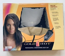 Belson Gold N' Hot Professional Hair Conditioning Heat Cap Beauty Heating