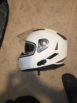 ILM Bluetooth Integrated Modular Flip up Full Face Motorcycle Helmet Sun Shield