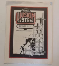 Vintage Paul Osborne Illusion System Burned Alive 1980 Complete Plan & instructi