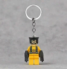 Wolverine Minifigure Custom Keychain - Custom Brick Compatible Minifigures