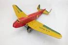 Vtg 1940's Marx Tin TWA US Mail Plane Litho Toy Windup Airplane NO Engines