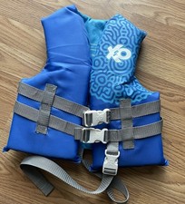 X2O Universal Child Open-Sided Life Vest Jacket 30-50lbs Blue Style B