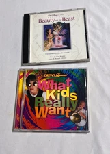 Kids CD Lot (2) Disney Beauty And The Beast And What Kids Really Want *tested*