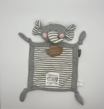 DEMDACO Noah's Ark Little Peanut ELEPHANT Blankie Rattle Knot Security Blanket
