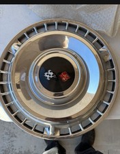 1960 Thru 1961 Chevy Impala Hub Cap With Flag On It 1960 Thru 1961 Chevy Impala Hub Cap With Flag On It
