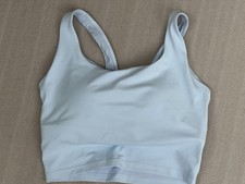 NWOT Adidas Medium Support Sports Tank Bra Women Size M Light Blue Sample