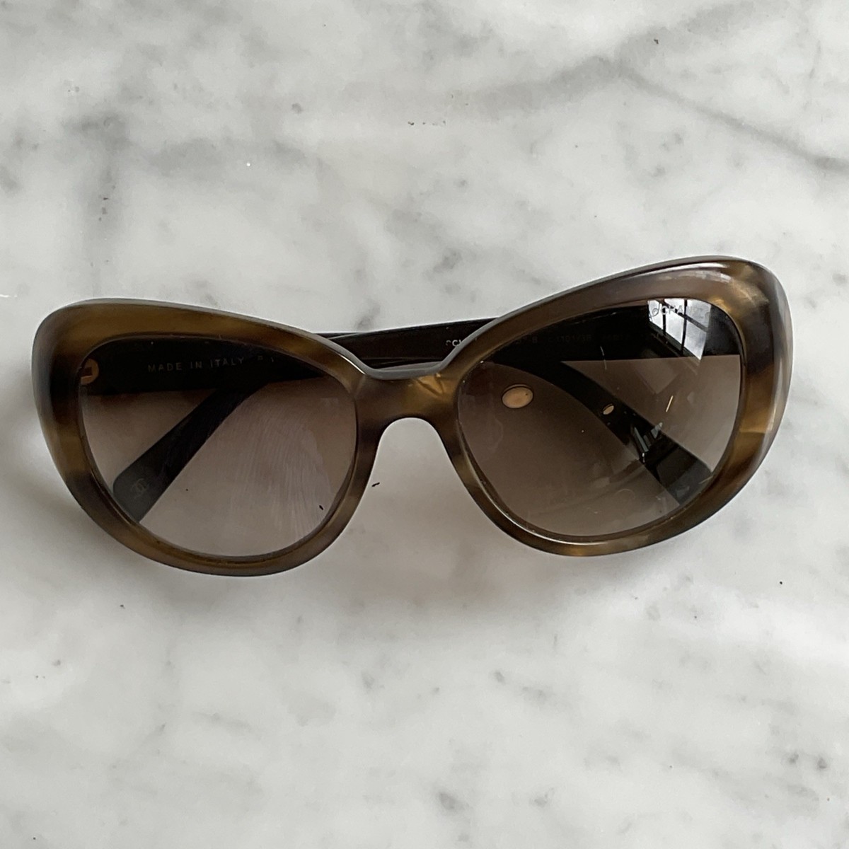 Chanel CH5151-B Sunglasses Brown Tortoise with Crystals | eBay display picture 2
