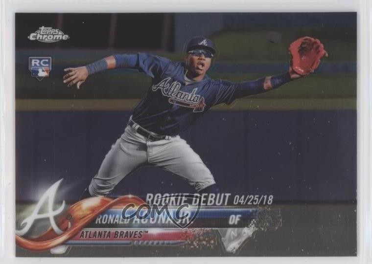 2018 Topps Chrome Update Target Exclusive Rookie Debut Ronald Acuna Jr 4m3