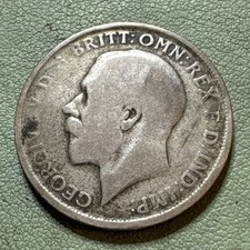 1920 Great Britain One Florin - Silver Coin - Two Shillings - George V .1818 ASW
