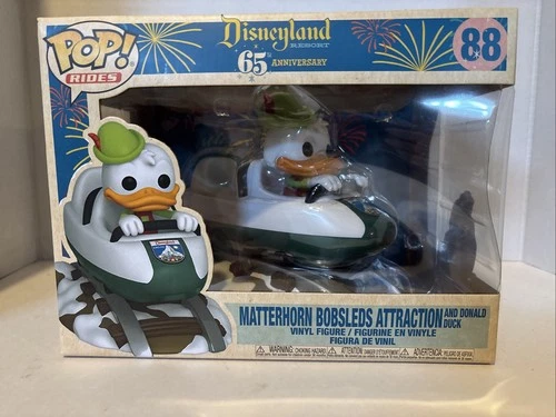 Funko Pop! Rides #88 Matterhorn Bobsled Donald Duck Disneyland 65th Anniversary