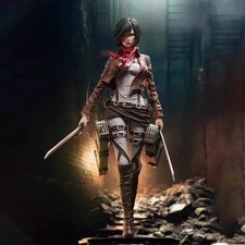 Attack On Titan Mikasa Figura de Acción 30cm Figura de Colección Anime Estatua
