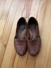 Espiritu Huarache SOL Classics Women's 8 Handwoven Brown /Tan Leather Sandals — photo 1