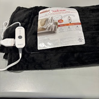 ЭЛЕКТРИЧЕСКОЕ ОДЕЯЛО SUNBEAM 50x60 - ЧЕРНЫЙ