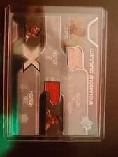 2007-08 SPx Winning Materials Triple Joe Johnson Marvin Williams Josh Smith