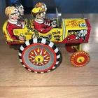 (#177).  MARX 1940'S COLLEGE BOY'S JALOPY CRAZY CAR WIND UP