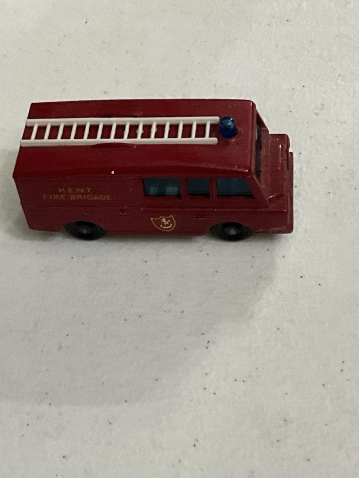 Camión de bomberos Lesney Land Rover Matchbox de colección Kent Fire Brigade No. 57 Die-Cast Foto 3 de 4