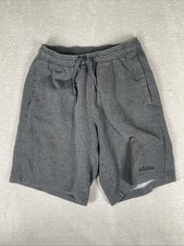 Adidas Sweat Shorts Men s Small Gray Pull on Drawstring Gym Basketball SOccer