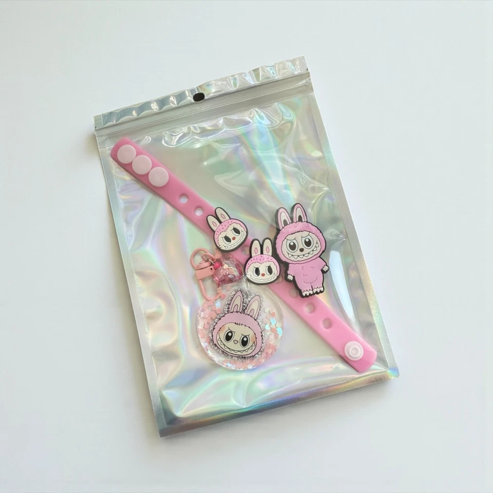 Juego de regalo Kawaii Party Favor - Llavero, pulsera y dijes de resina hechos a mano Foto 3 de 4