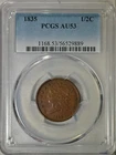 Photo of a 1835-P Half Cent from an eBay listing that sold on Jul 13, 2026