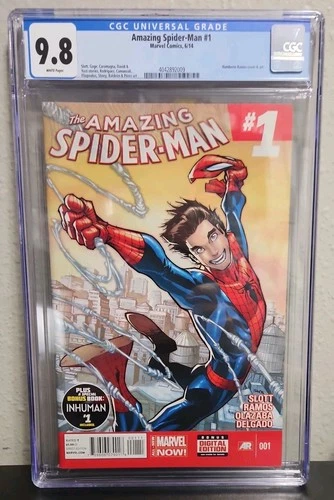 Amazing Spider-Man #1  2014 Marvel Comics CGC 9.8 1st Appearance Cindy Moon 🔑 1