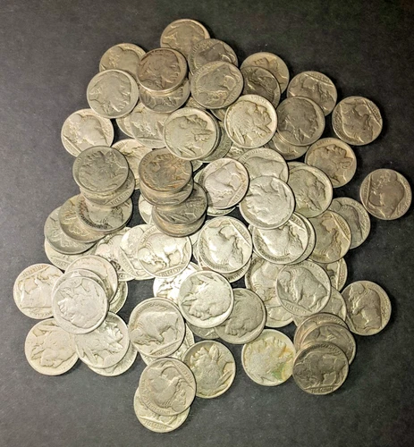 Buffalo nickels lot of 98 - partial and no dates LOT 290