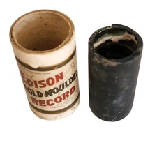 Vintage~EDISON GOLD MOULDED Cylinder Record 