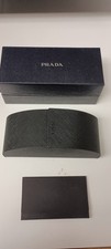 Prada Universal Black Medium Hard Case for Sunglasses with Cleaning Cloth  Box