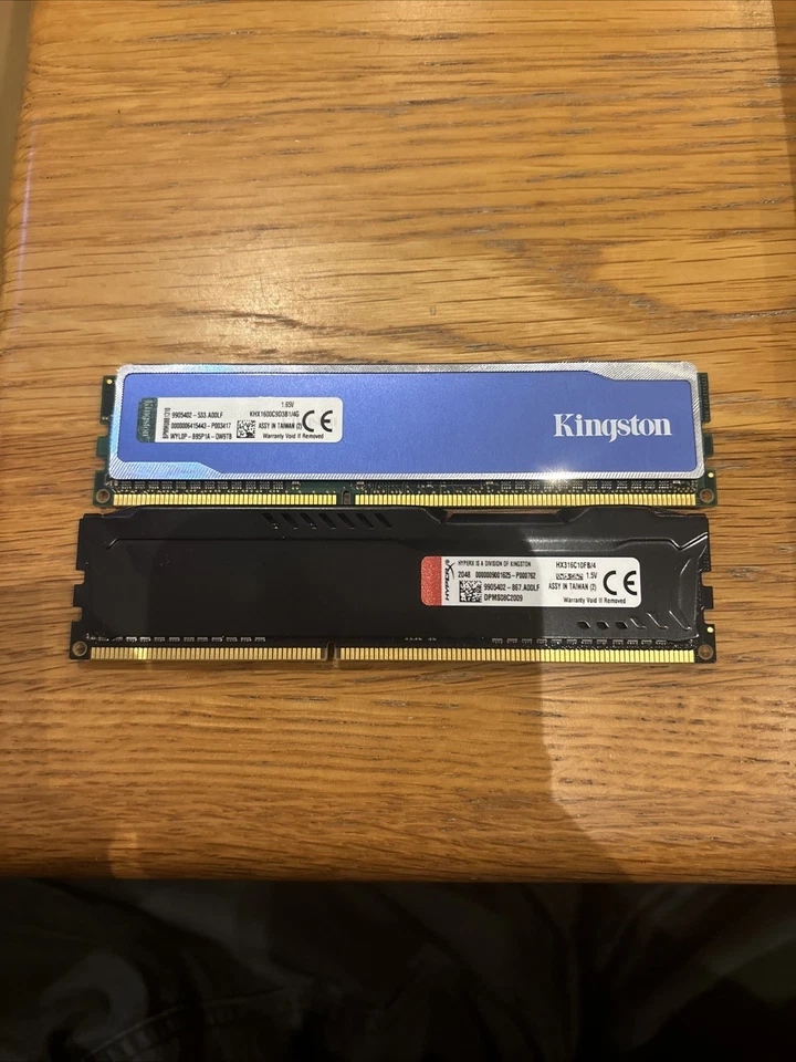 Hyper X Fury + Hyper X Blue 8gb ram sticks  - Image 2 of 2