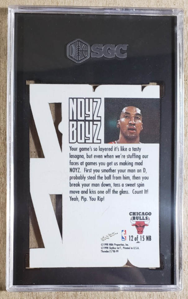 1998-99 Skybox Thunder Noyz Boyz Scottie Pippen SGC 9 Chicago